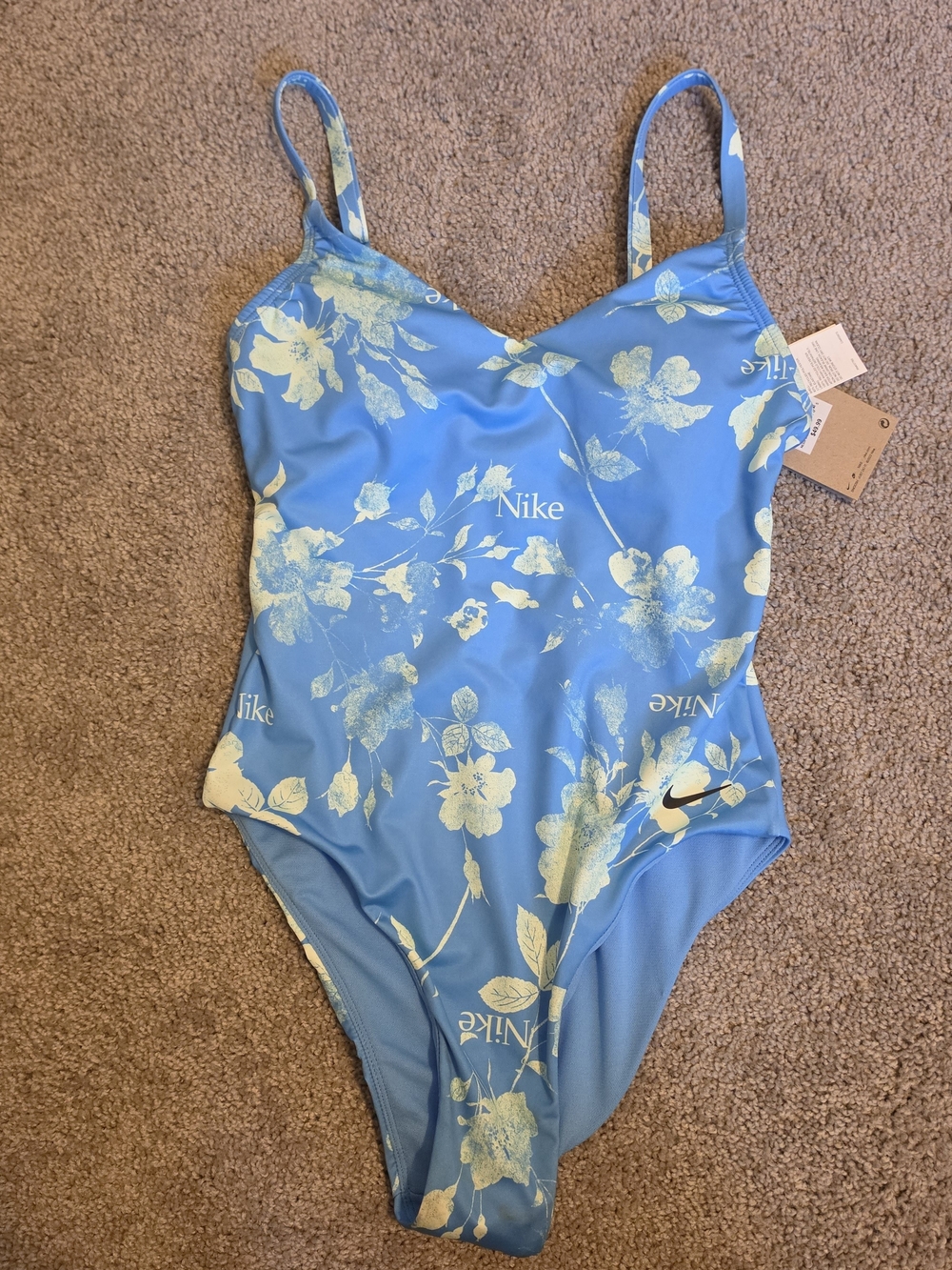 Nike Women's Essential Skinny Strap Print Swimsuit